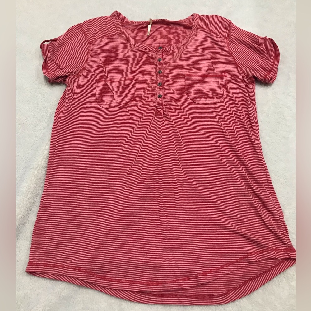 Striped Red Loosefit Shirt size Small